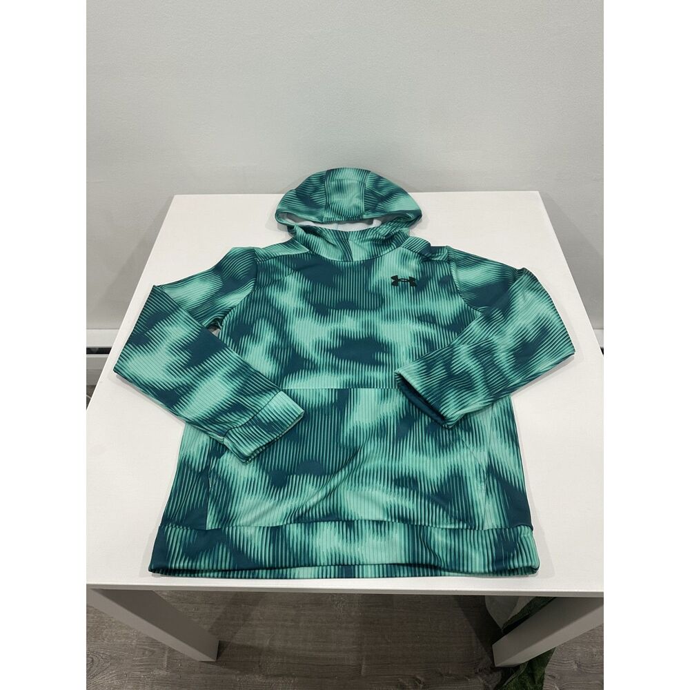Under Armour Youth Large Teal Abstract Print Hoodie